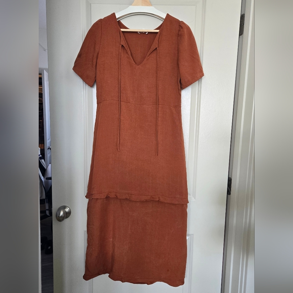Vetta The House Dress in Terracotta
